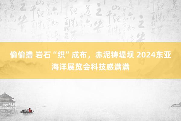 偷偷撸 岩石“织”成布，赤泥铸堤坝 2024东亚海洋展览会科技感满满