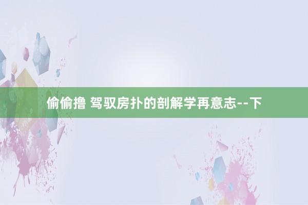 偷偷撸 驾驭房扑的剖解学再意志--下